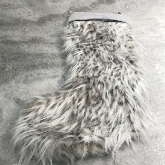 Trimsetter Faux Fur Christmas Stocking Set Plush Holiday Winter Decor Dillards - Picture 2 of 7